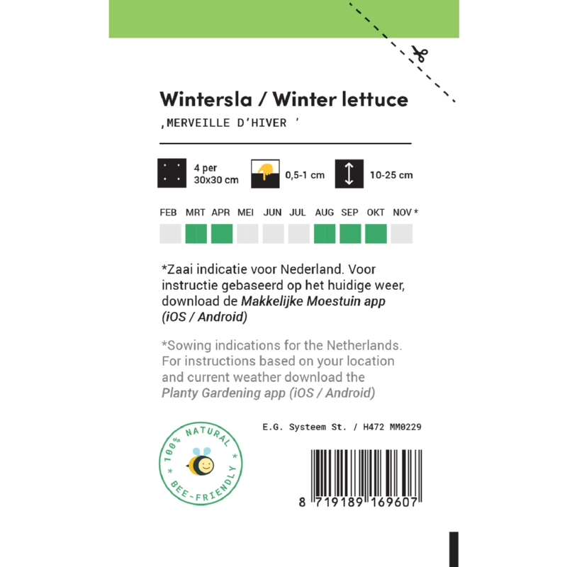 Makkelijke Moestuin Kropsla Merveille d'hiver