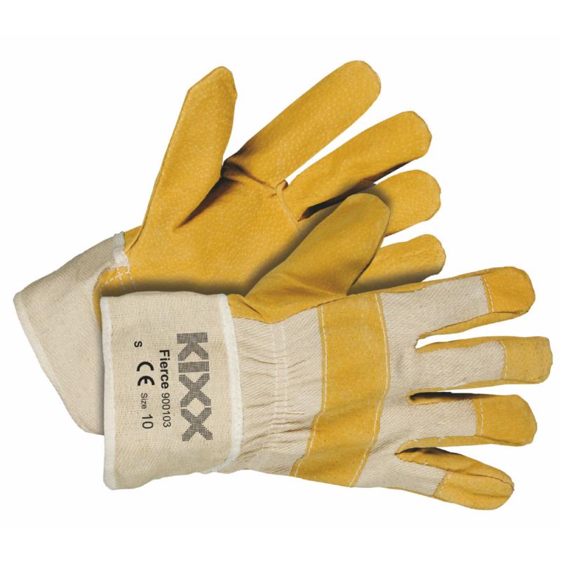 Kixx Handschoen Fierce maat 10 Geel/Grijs