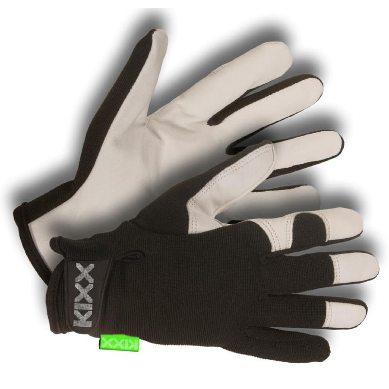 Kixx Glove Rough size 8 black/Grey