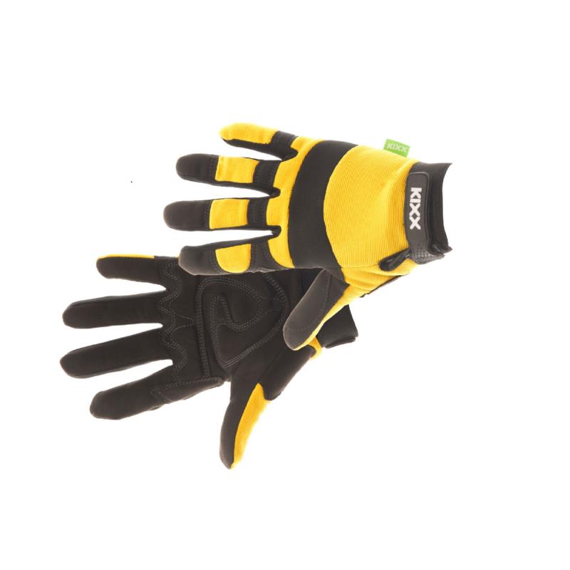 Kixx Handschoen Brick maat 10 Geel/Zwart