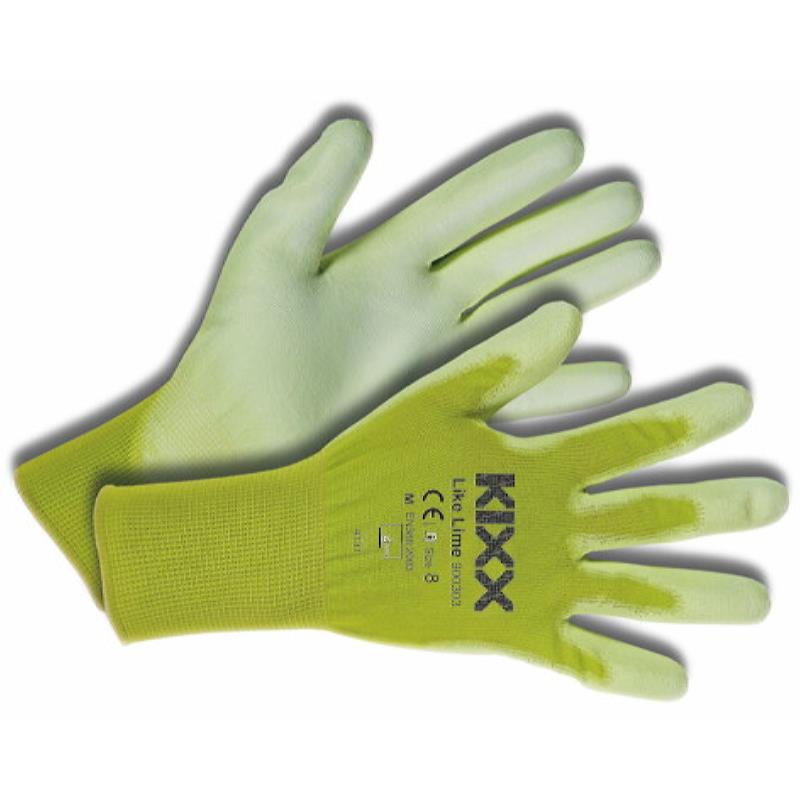 Kixx Glove Like Lime size 8 green