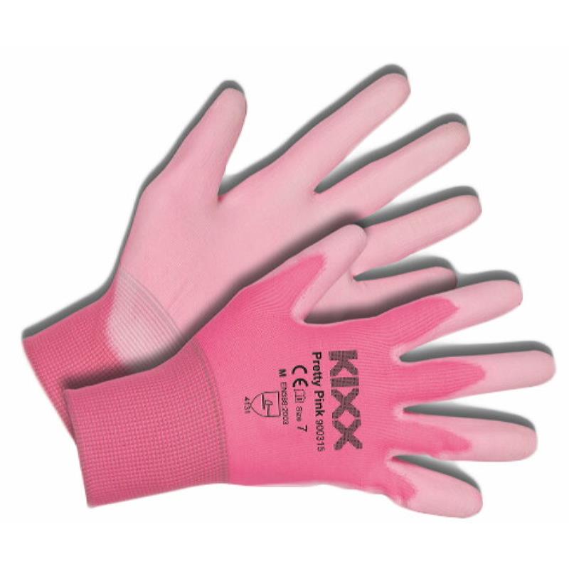 Kixx Handschoen Pretty Pink maat 7 Roze