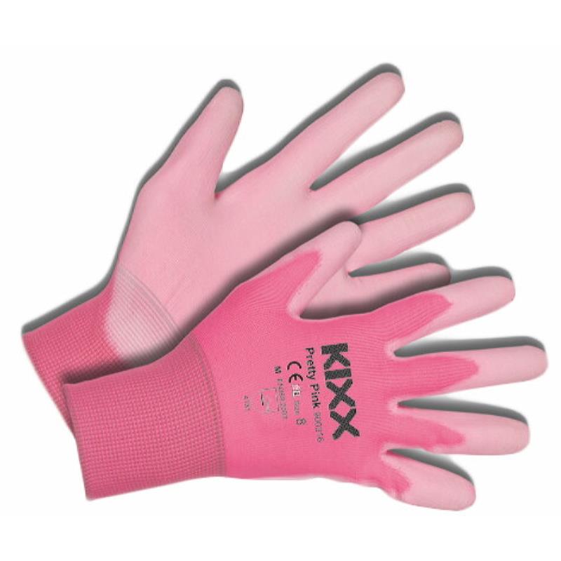 Kixx Glove Pretty Pink size 8 pink