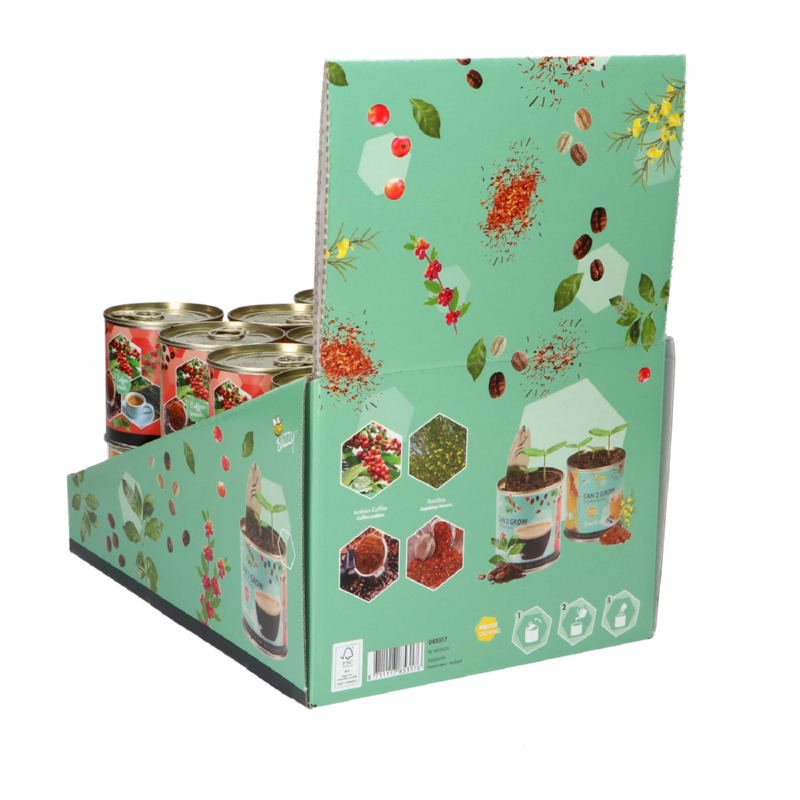 Display Buzzy® Can 2 Grow Koffie & Thee 22st