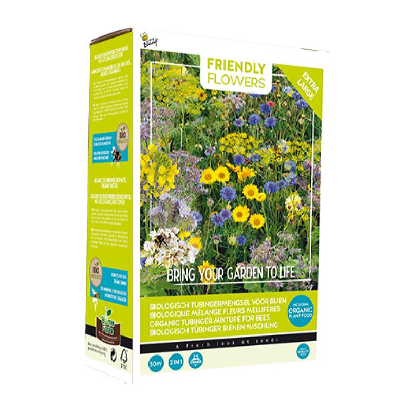 Buzzy® Friendly Flowers XL BIO Tubinger mengsel 50m²