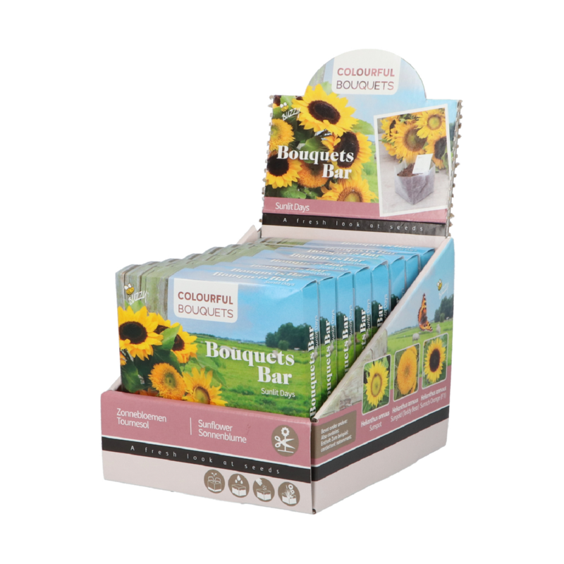 Buzzy® Bouquets Bar Sunlit Days, Medium-size Sunflowers