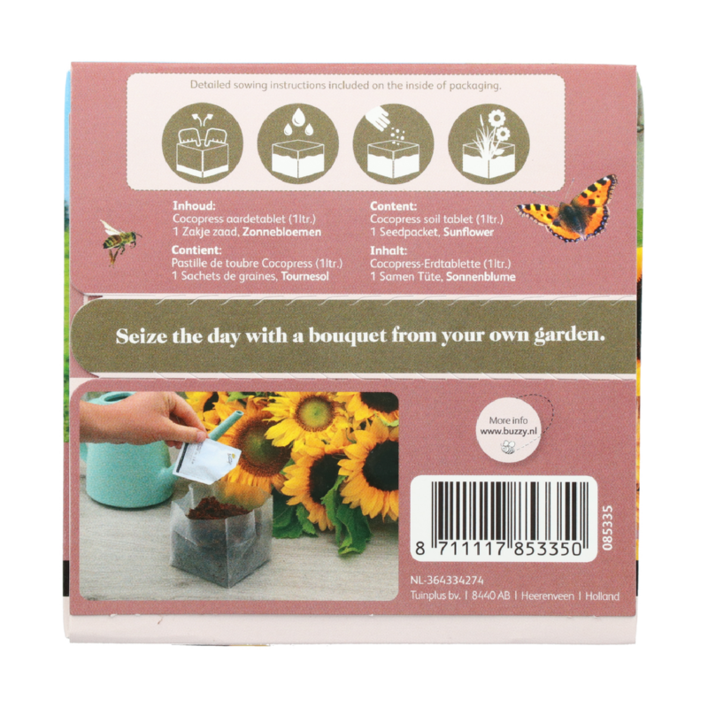 Buzzy® Bouquets Bar Sunlit Days, Medium-size Sunflowers