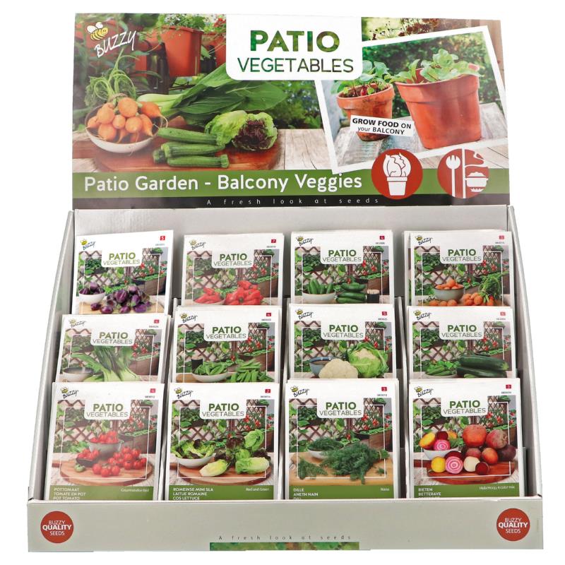 Buzzy® Display Patio Vegetables 12x10