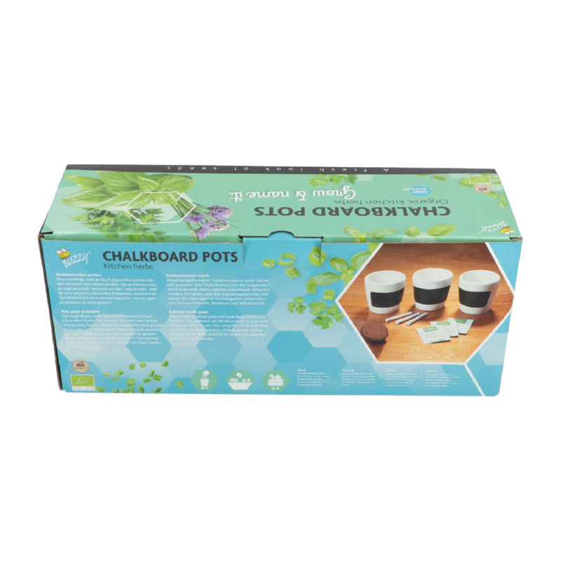 Buzzy® 3 Pots Kit Blanc Aromates (12) (BIO)