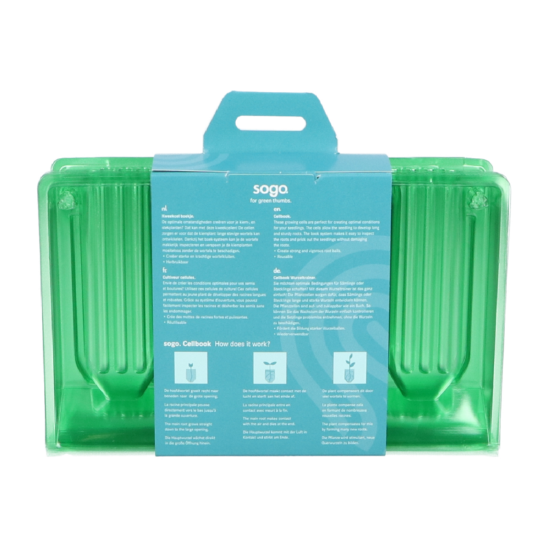 SOGO growingcell booklet 4 compartments 3,5x10cm Set 5 pcs.