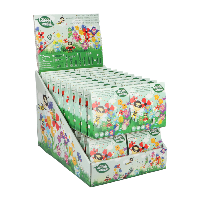 Green Warriors® Confetti Seeds  Refilll Display
