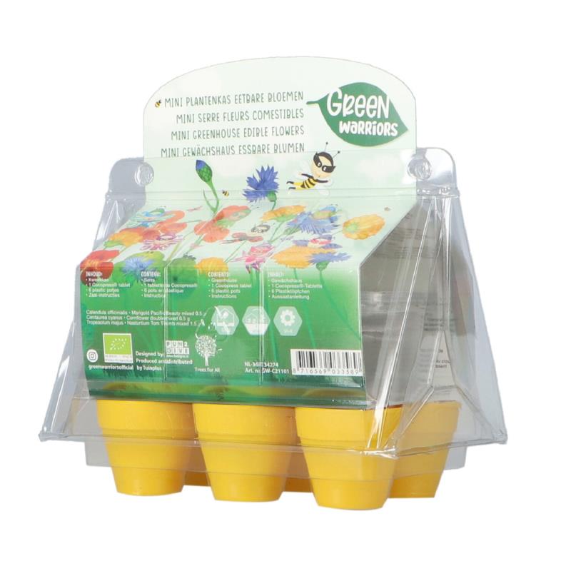 Green Warriors® Mini Greenhouse Edible Flowers BIO