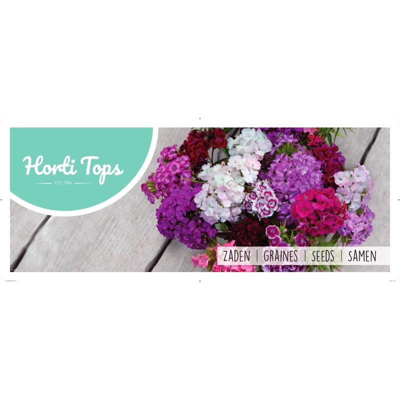 Kopkaart Wanzl Hortitops Bloemen 2. 39.7x99.5cm