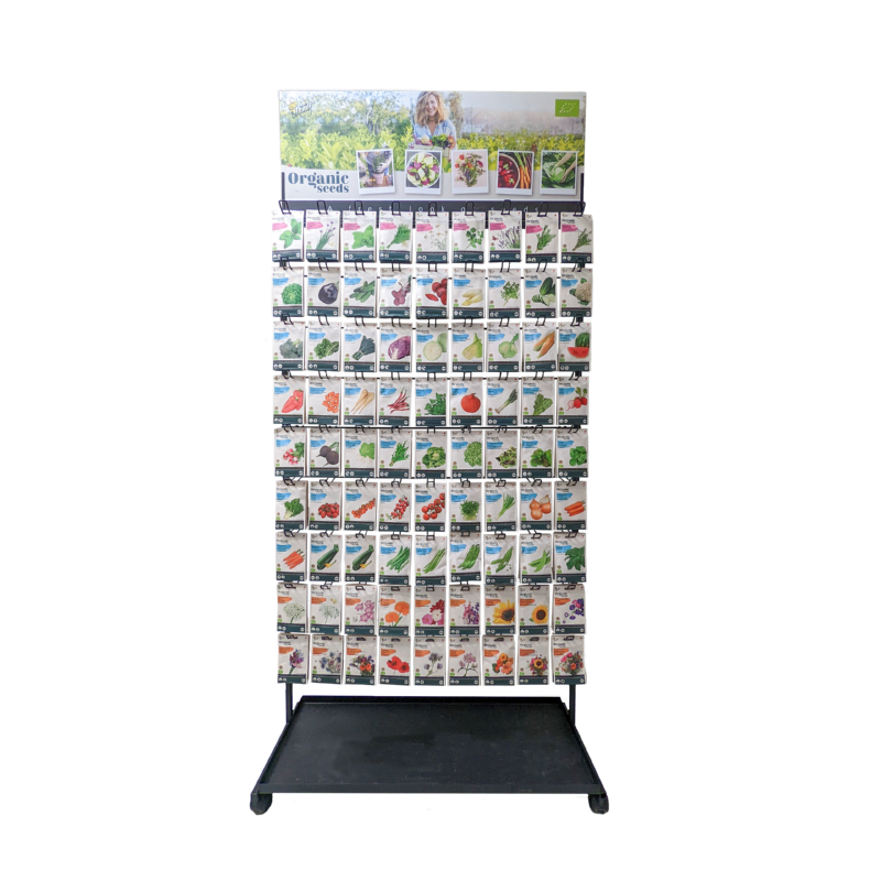 Display ledig Buzzy Seeds 9x9 81 pos.metaal 40x95x175