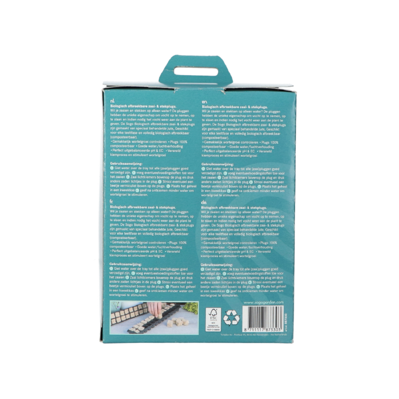 SOGO Organic Zaai en stek plugs, 78st