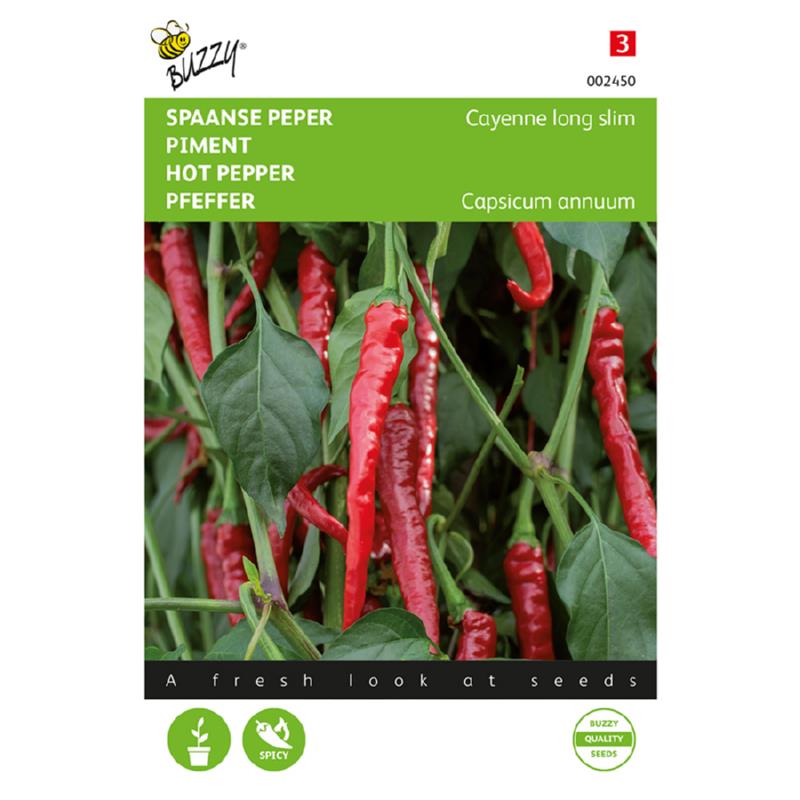 Buzzy® Spaanse Peper Cayenne long slim