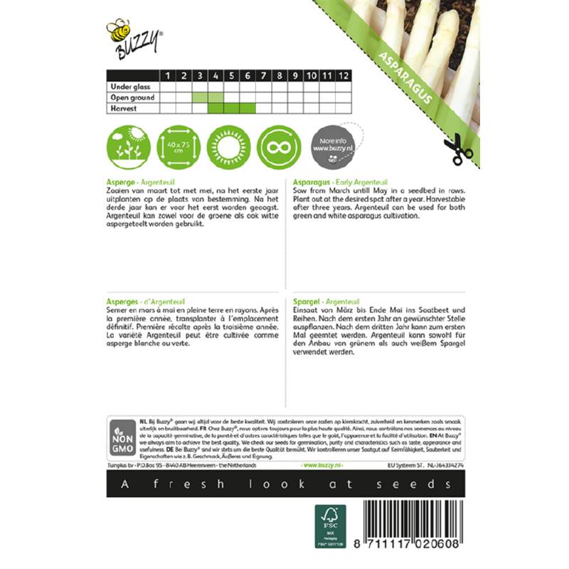 Buzzy® Asperge Argenteuil