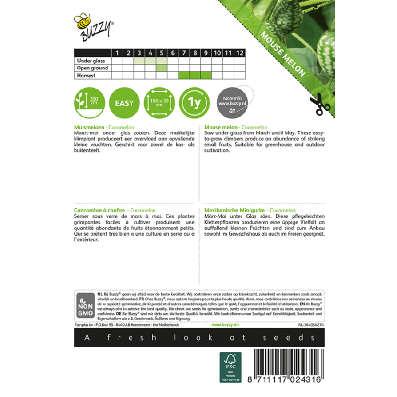 Buzzy® Mouse melon, Cucamelon