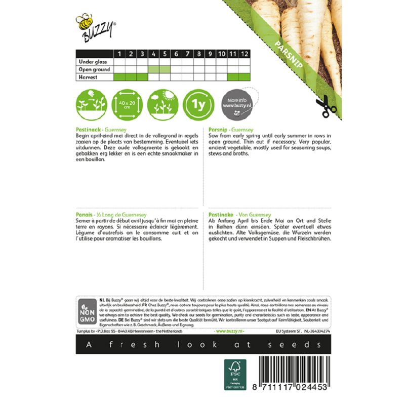 Buzzy® Parsnip Guernsey (Hollow Crown)