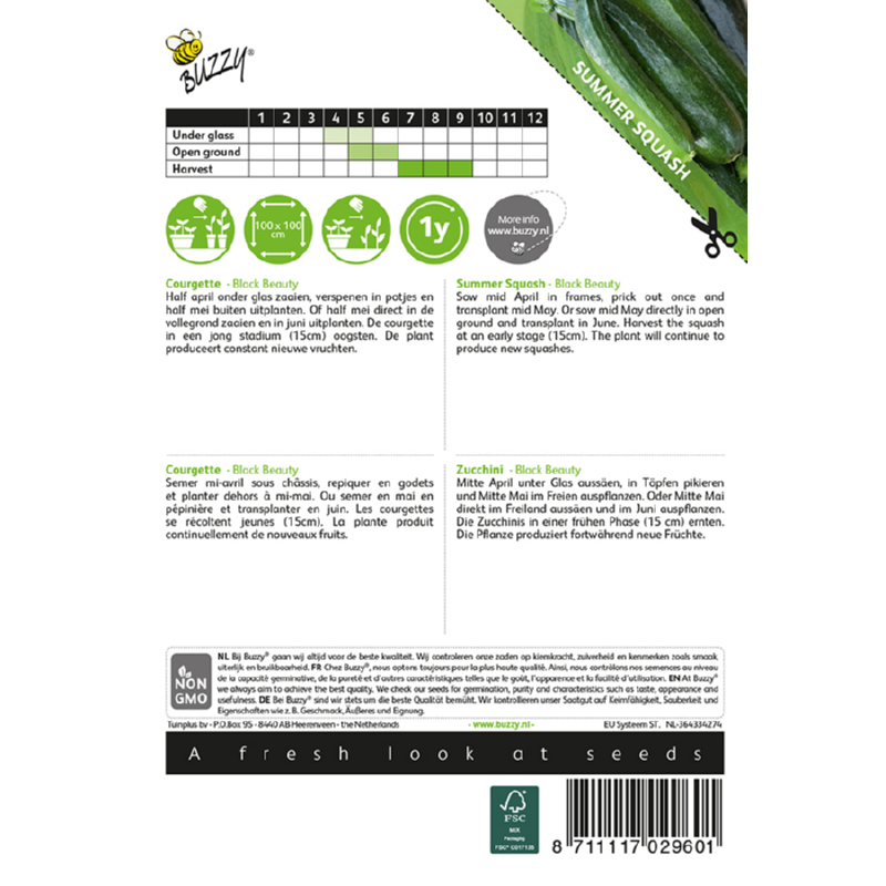 Buzzy® Summersquash Bl. Beauty Long Green