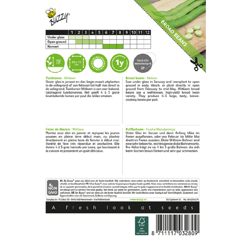 Buzzy® Broad Beans White