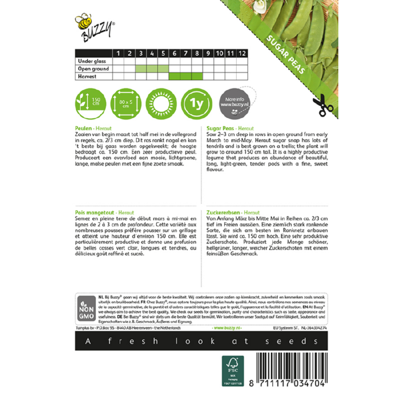 Buzzy® Sugar Peas Heraut
