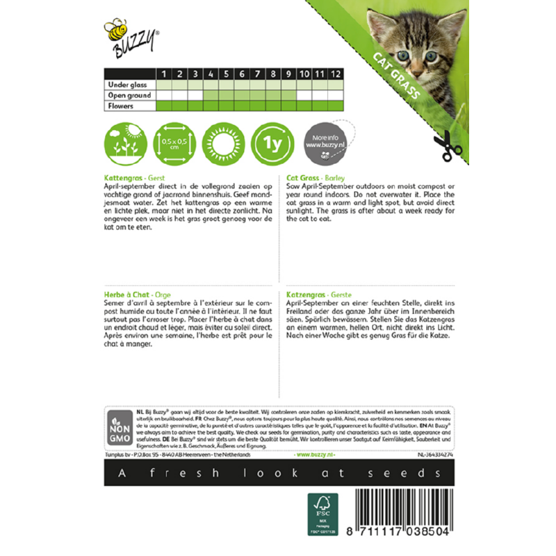 Buzzy® Kattengras Gerst