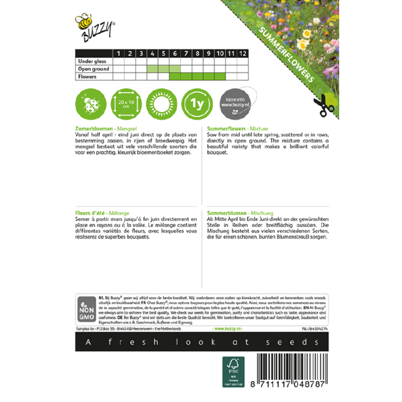 Buzzy® Summerflowers annual Mixed