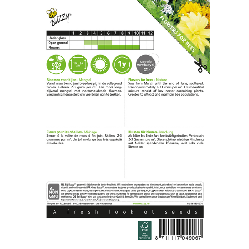 Buzzy® Flowers for bees Mixture