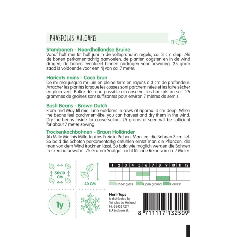 Horti Tops® Bush Beans Brown Dutch