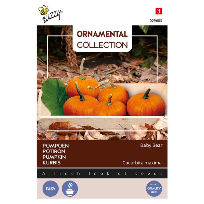 Buzzy® Ornamental Pumpkin Baby Bear