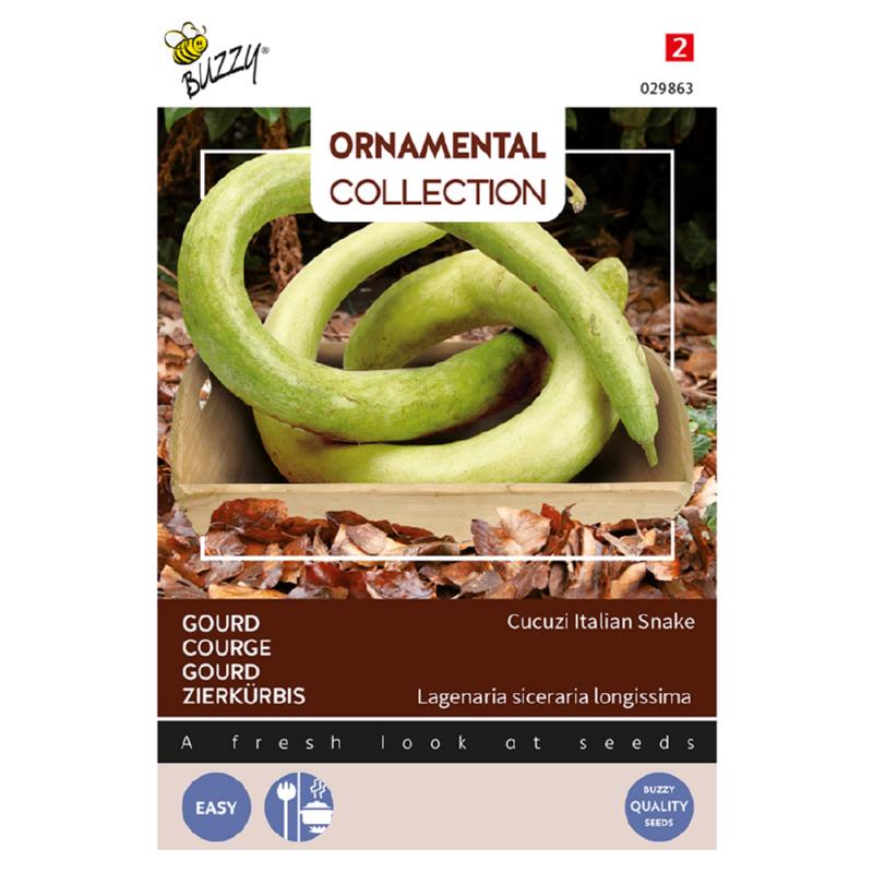 Buzzy® Ornamental Gourd Cucuzi Italian Snake