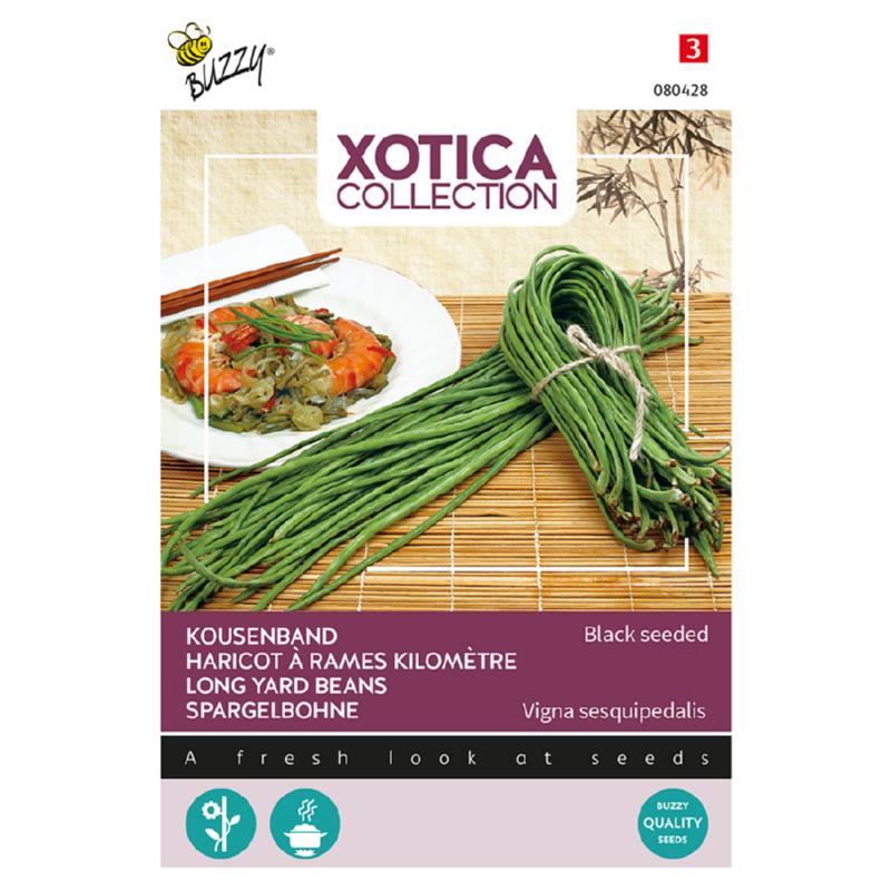 Buzzy® Xotica Long Yard Beans, black seeded
