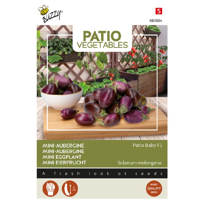 Buzzy® Patio Veggies, Mini-Eggplant Patio Baby F1
