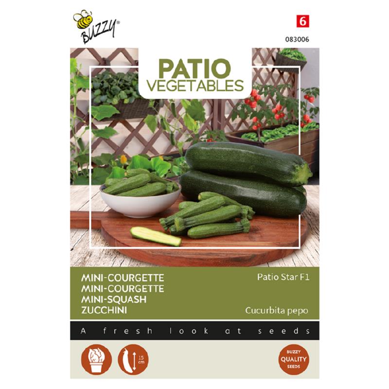 Buzzy® Patio Veggies, Mini-Squash Patio Star F1