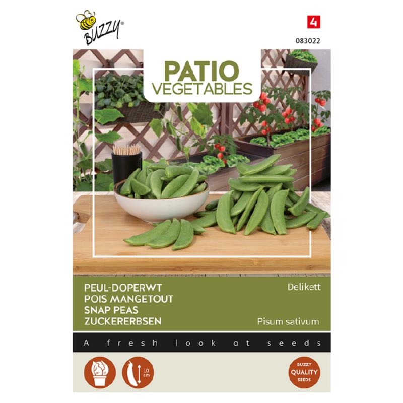 Buzzy® Patio Veggies, Snap Peas Delikett