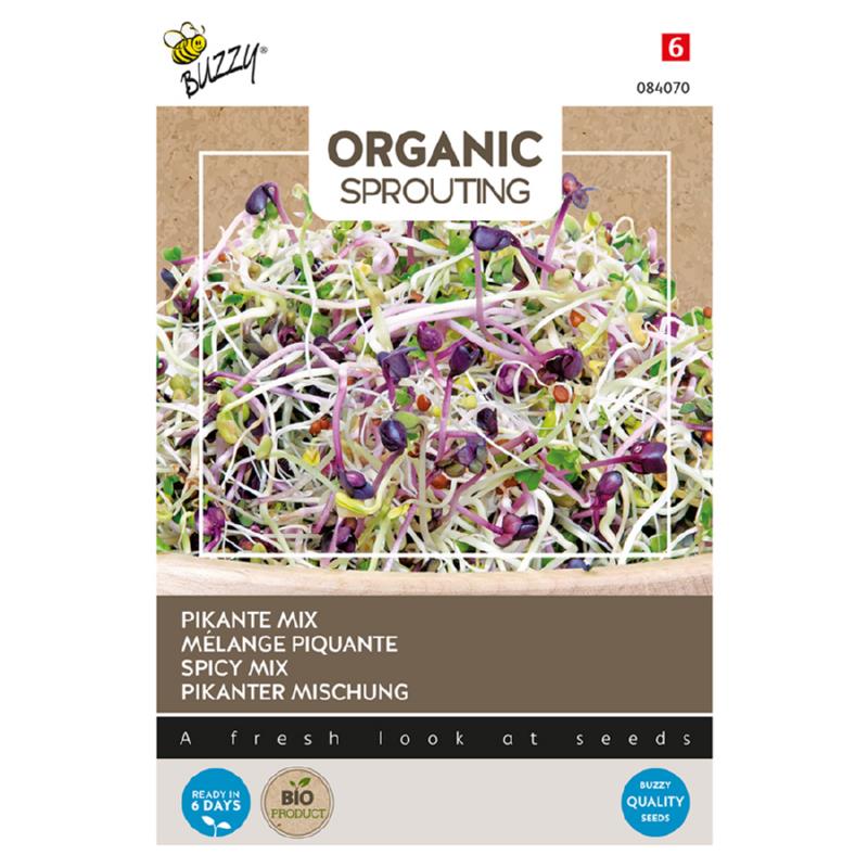 Buzzy® Organic Sprouting Salad Mixed pikant (BIO)