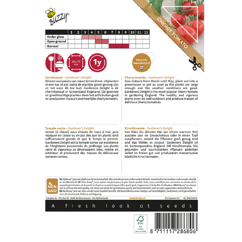 Buzzy® Pomodori, Tomato Gardeners Delight (Cherry)