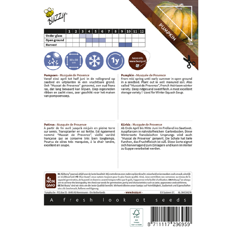 Buzzy® Ornamental Pompoen Musque De Provence