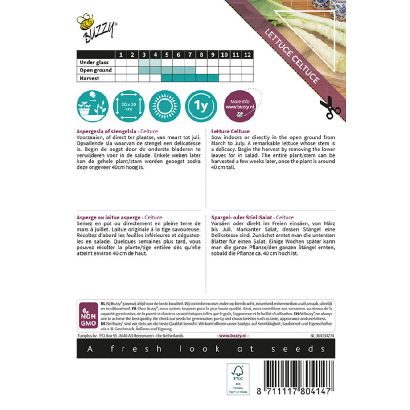 Buzzy® Xotica Aspergesla Celtuce