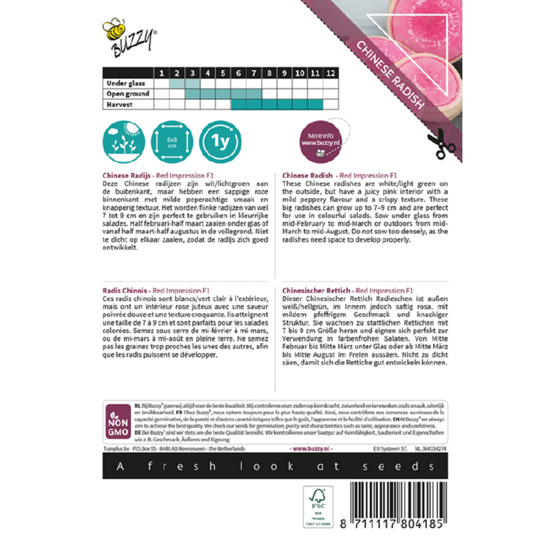 Buzzy® Xotica Chinese Radish Red Impression F1