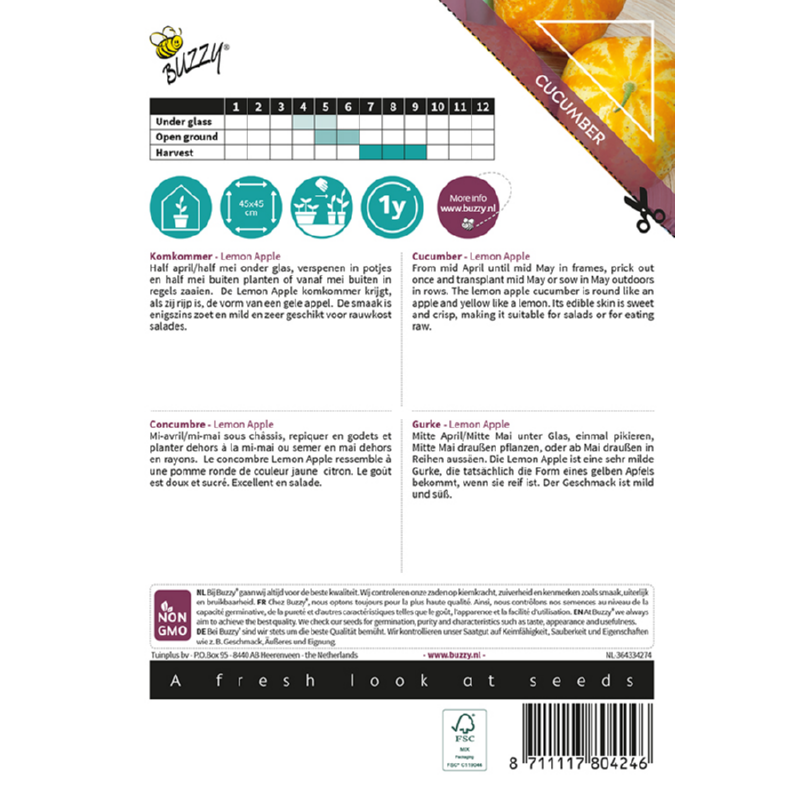 Buzzy® Xotica Cucumber Lemon Apple