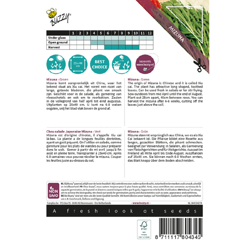 Buzzy® Xotica Mizuna