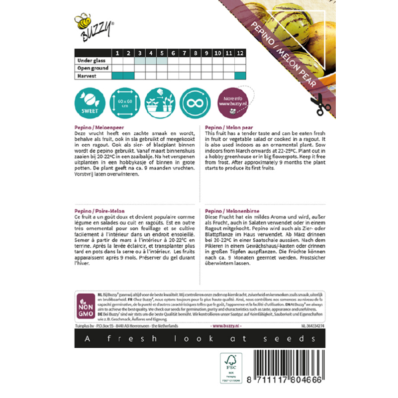 Buzzy® Xotica Pepino, Melon Pear