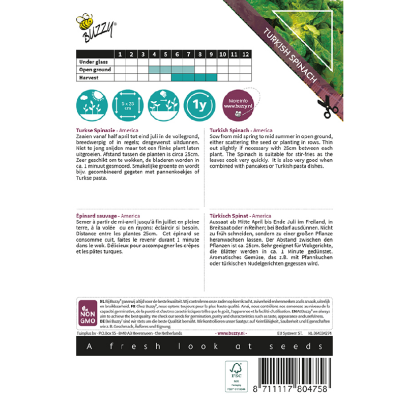 Buzzy® Xotica Turkisch Spinach America