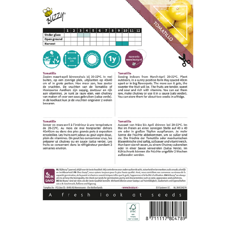 Buzzy® Xotica Tomatillo, Husk Tomato