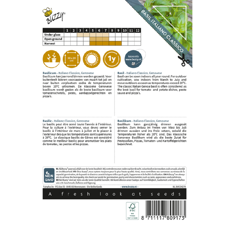 Buzzy® Basilicum Italiano Classico