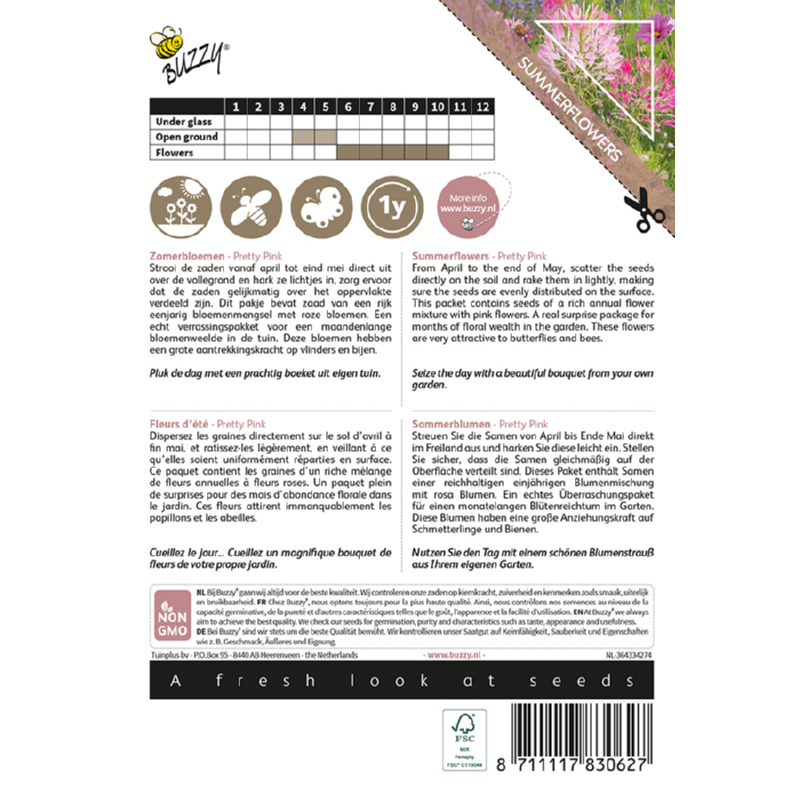 Buzzy® Colourful Bouquets, Pretty Pink