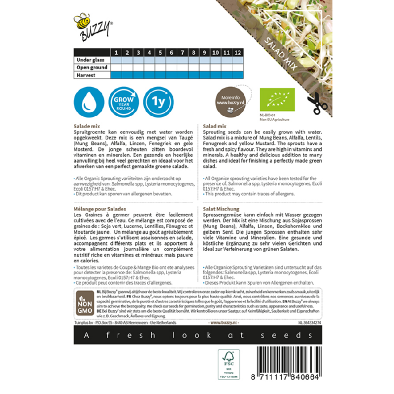 Buzzy® Organic Sprouting Salad Mixed (BIO)