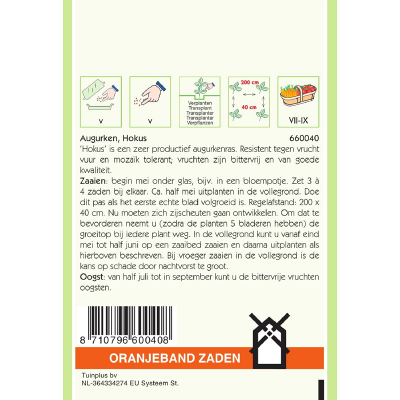 Oranjeband® Cucumber Pickling Hokus